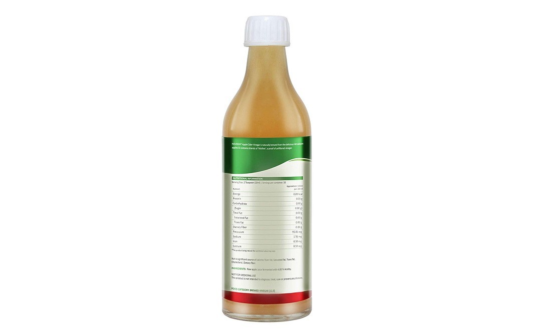Nouriza Apple Cider Vinegar with 'Mother'   Glass Bottle  500 millilitre